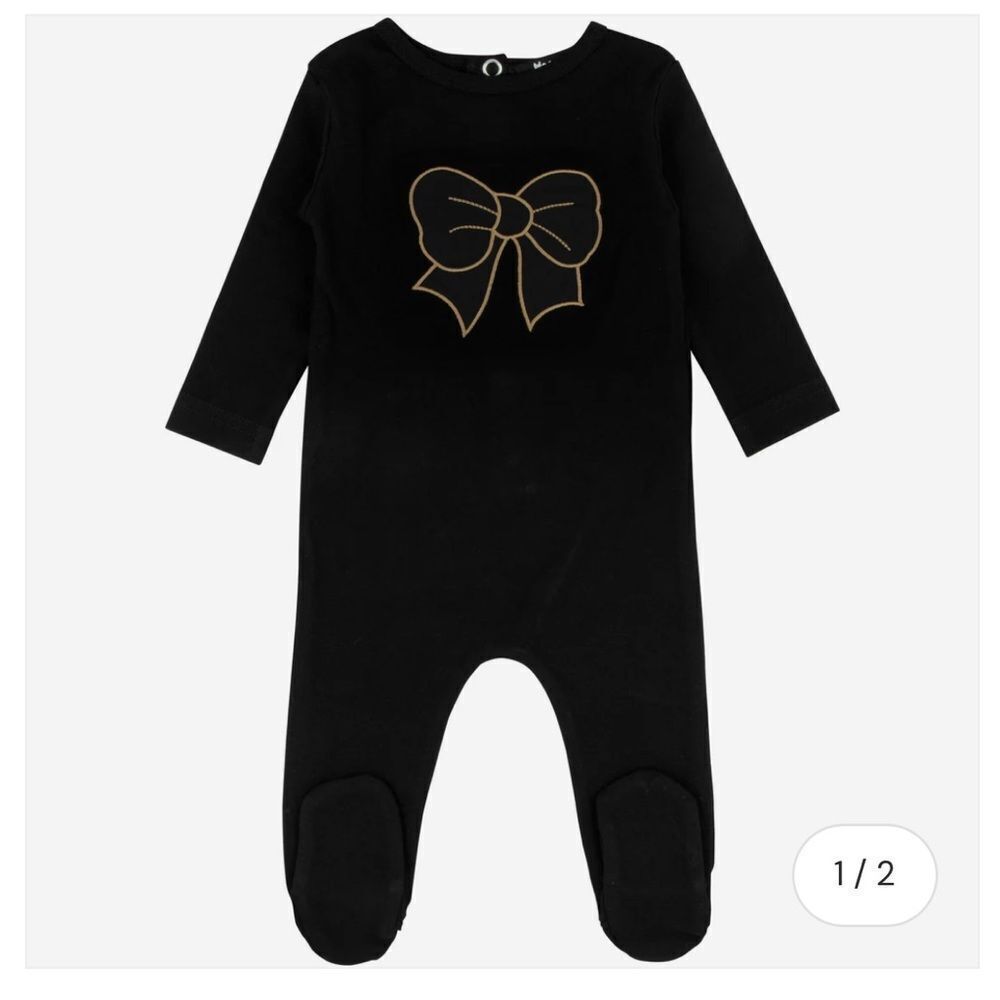 Noggi Baby Girls Puffy Bow Cotton Stretchie